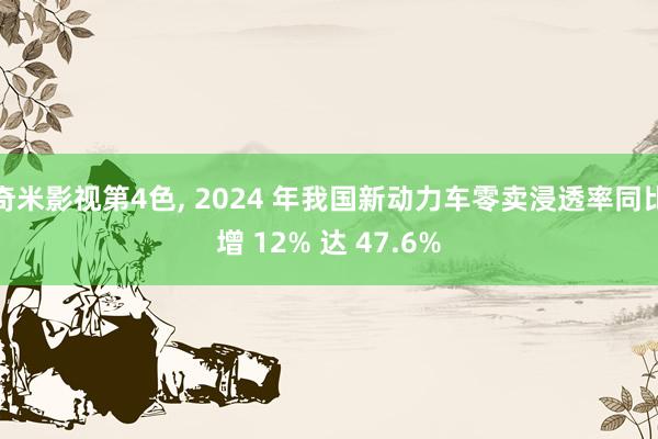 奇米影视第4色， 2024 年我国新动力车零卖浸透率同比增 12% 达 47.6%