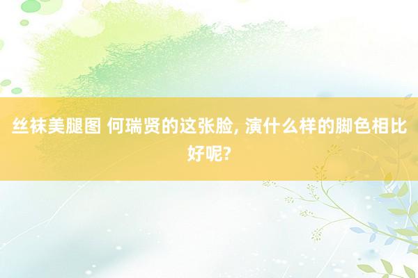 丝袜美腿图 何瑞贤的这张脸， 演什么样的脚色相比好呢?